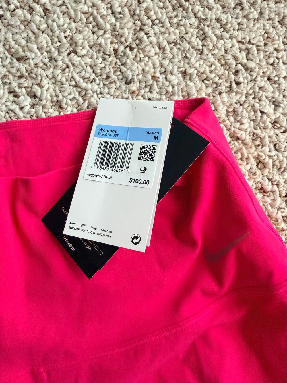 Medium NWT - Zenvy 💥💥 Nike Women's Bright Pink High-Rise Leggings - Picture 4 of 5